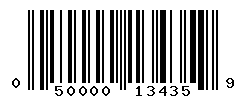 UPC barcode number 050000134359