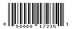 UPC barcode number 050000172351