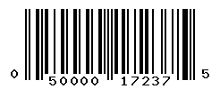 UPC barcode number 050000172375