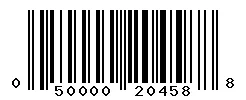 UPC barcode 050000204588