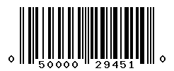 UPC barcode number 050000294510