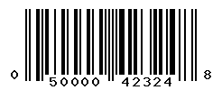 UPC barcode number 050000423248