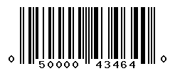 UPC barcode number 050000434640
