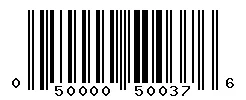 UPC barcode 050000500376