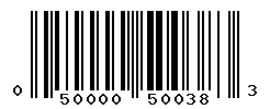 upc 050000500383 barcode image