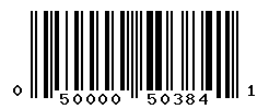 UPC barcode number 050000503841