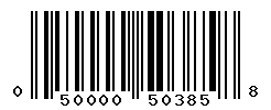 UPC barcode number 050000503858