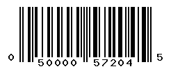 UPC barcode number 050000572045