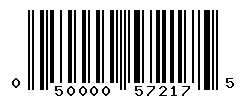 UPC barcode number 050000572175
