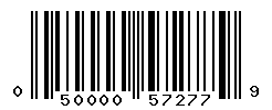 UPC barcode number 050000572779