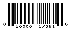 UPC barcode number 050000572816