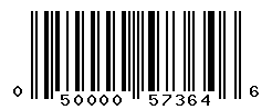 UPC barcode number 050000573646