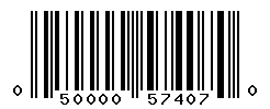 UPC barcode number 050000574070