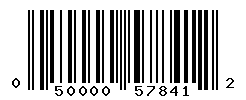 UPC barcode number 050000578412