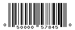 UPC barcode number 050000578450