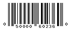 upc 050000602360 barcode image