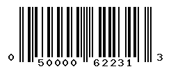 UPC barcode number 050000622313