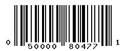 upc 050000804771 barcode image