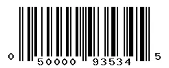 UPC barcode 050000935345