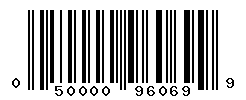UPC barcode number 050000960699