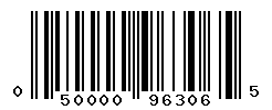 UPC barcode number 050000963065
