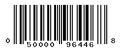 UPC barcode number 050000964468