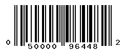 UPC barcode number 050000964482