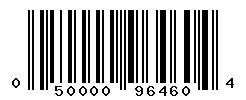 UPC 050000964604 barcode image