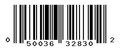 UPC barcode number 050036328302