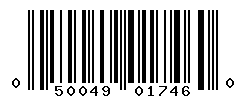 UPC barcode number 050049017460