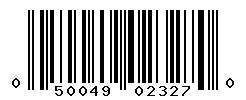 UPC barcode number 050049023270