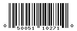 UPC barcode number 050051102710