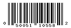 UPC 050051105582 barcode image