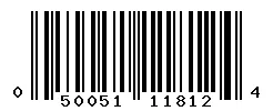 UPC barcode 050051118124