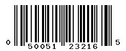 upc 050051232165 barcode image