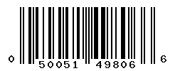 UPC barcode number 050051498066