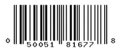 UPC barcode 050051816778