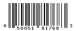 UPC barcode number 050051817683