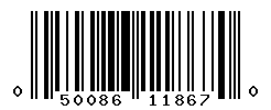 UPC barcode number 050086118670