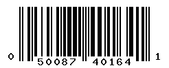 UPC barcode 050087401641