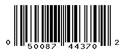 UPC barcode 050087443702