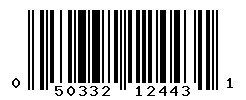 UPC barcode number 050332124431