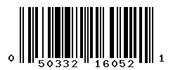 UPC barcode number 050332160521