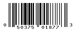 UPC barcode number 050375018773