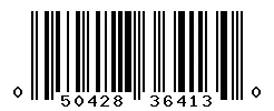 UPC barcode 050428364130