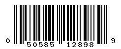 UPC barcode number 050585128989