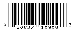 UPC barcode number 050837109063