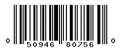 UPC barcode 050946807560