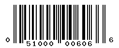 UPC barcode number 051000006066