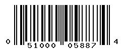 UPC barcode number 051000058874